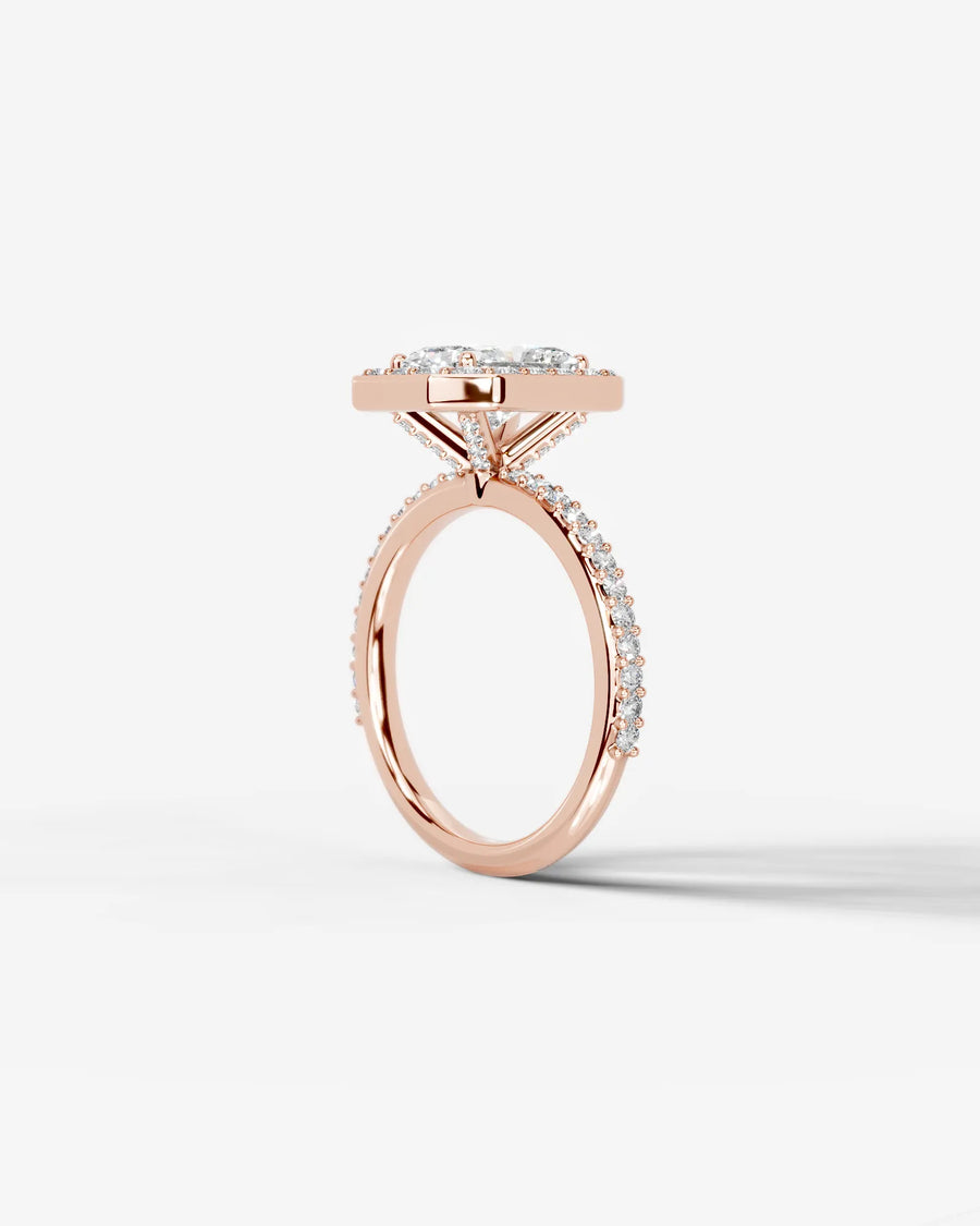 Paula (Elongated Radiant) 14k Rose Gold 002