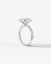 Paula (Elongated Radiant) 14k White Gold 002
