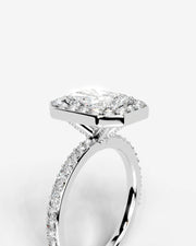 Paula (Elongated Radiant) 14k White Gold 003
