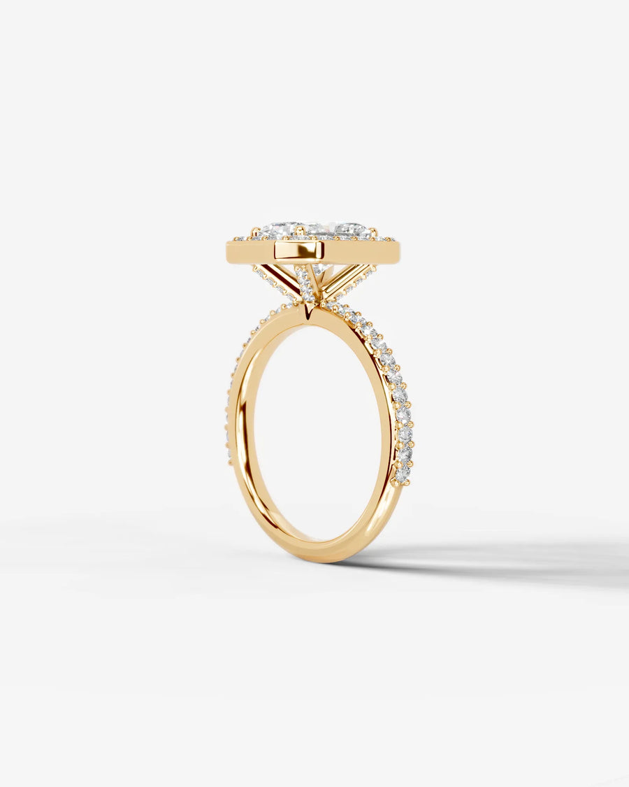 Paula (Elongated Radiant) 18k Yellow Gold 002