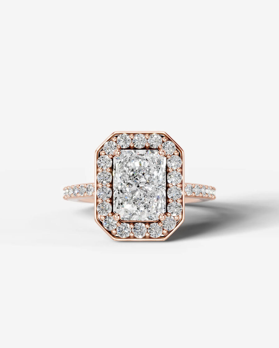 Paula (Elongated Radiant) 14k Rose Gold 001