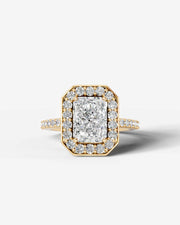 Paula (Elongated Radiant) 14k Yellow Gold 001