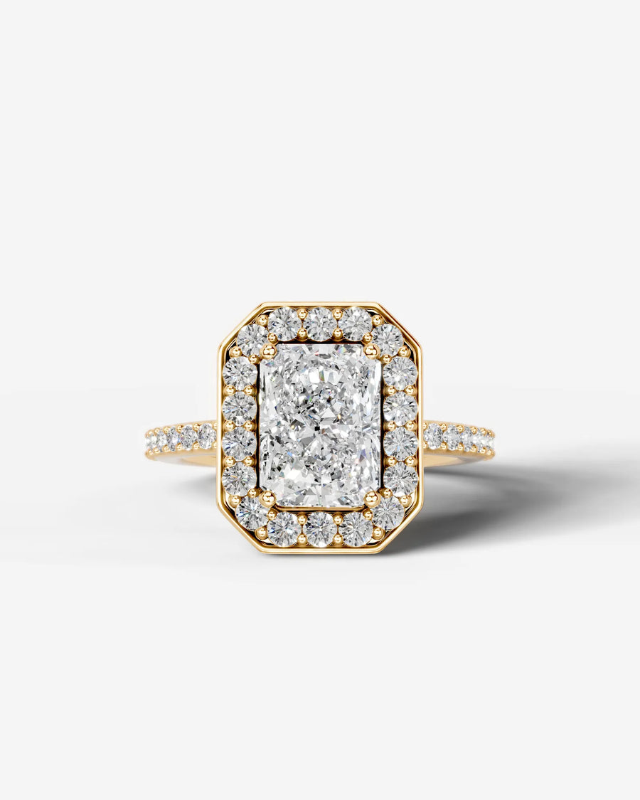 Paula (Elongated Radiant) 14k Yellow Gold 001