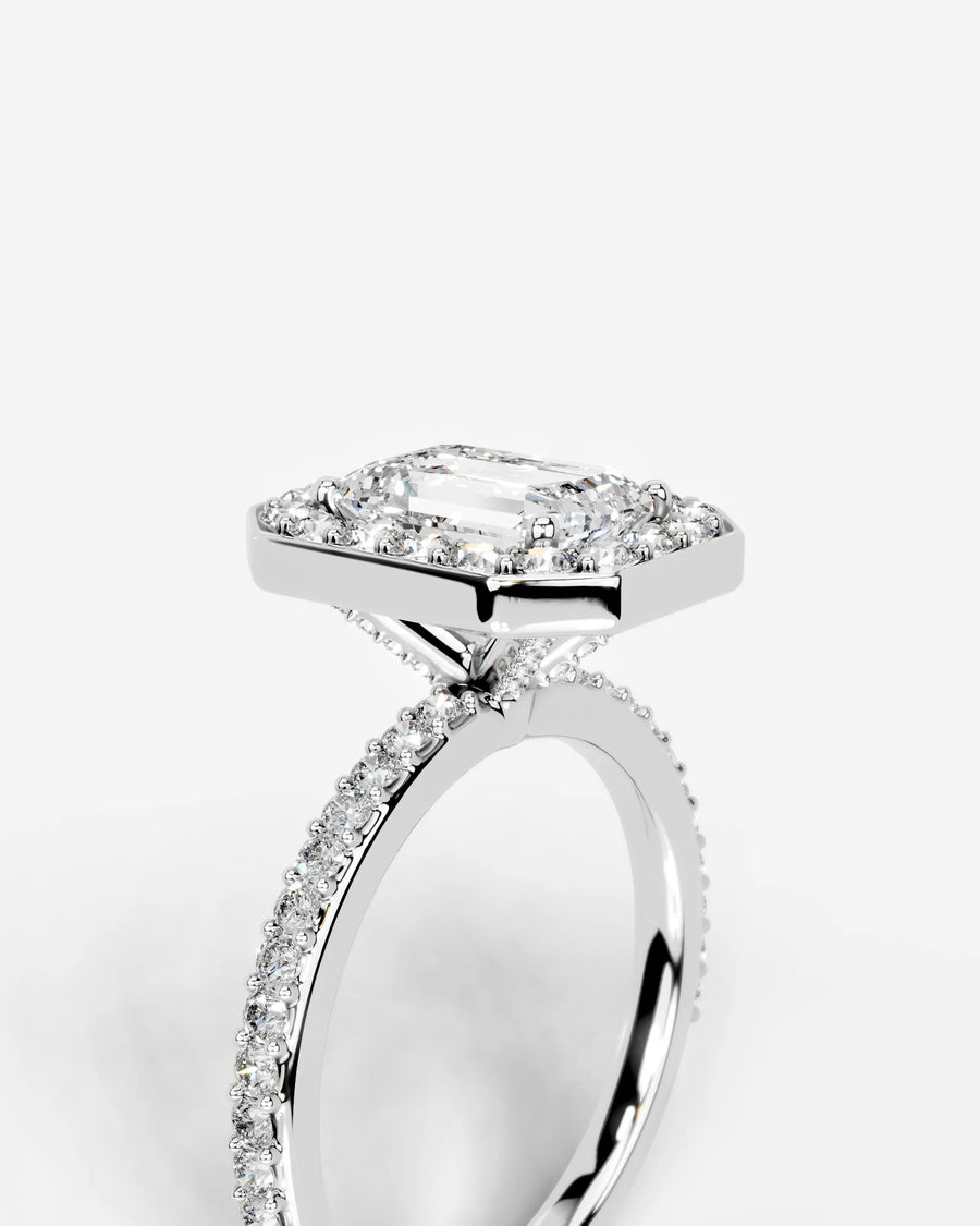 Paula (Emerald) 14k White Gold 003