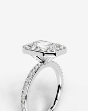 Paula (Emerald) 18k White Gold 003