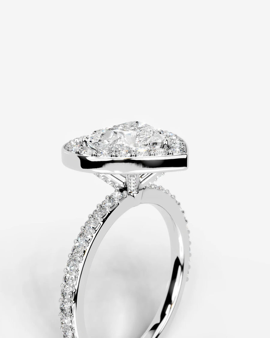Paula (Heart) 14k White Gold 003