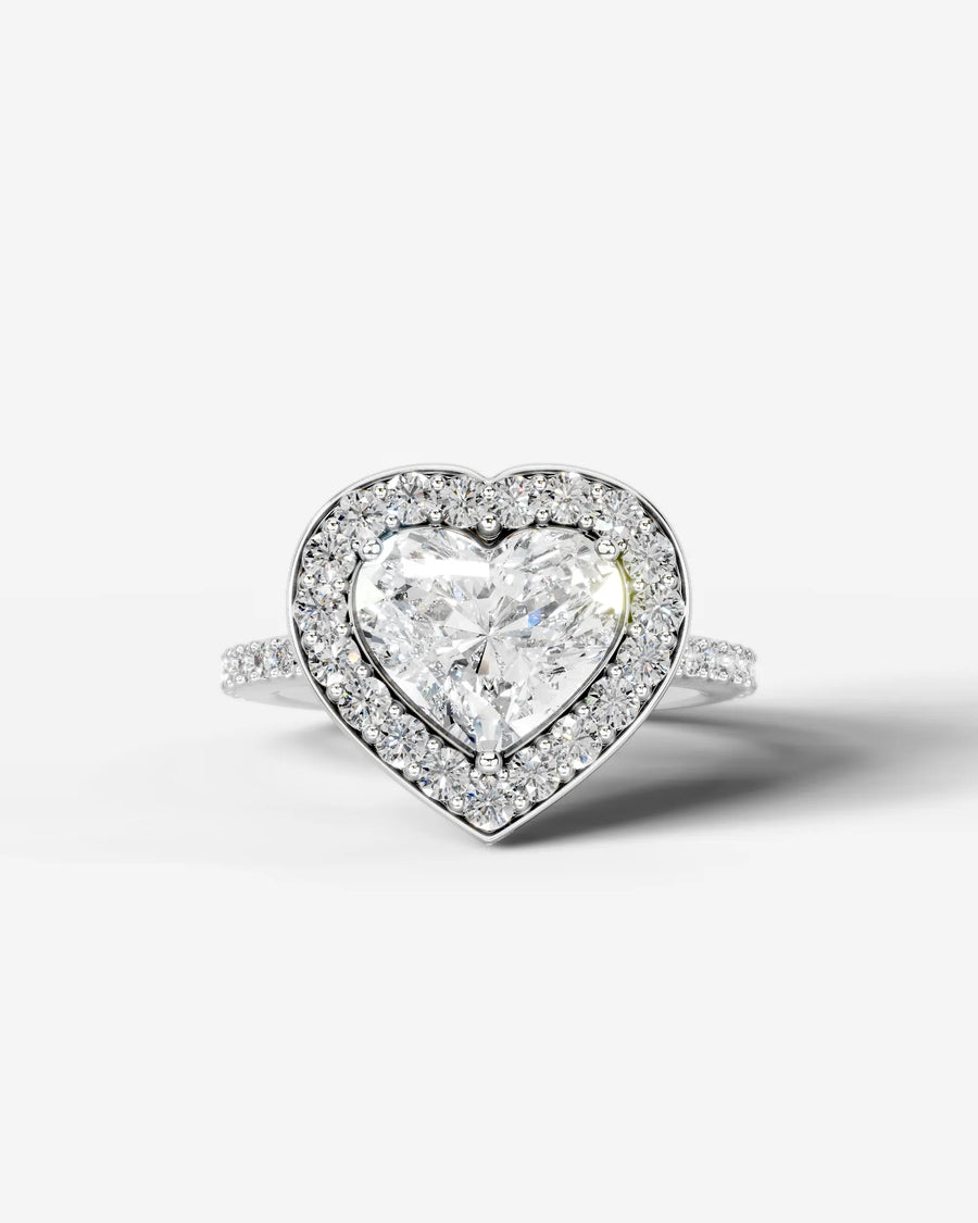 Paula (Heart) 14k White Gold 001