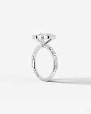 Paula (Pear) 18k White Gold 002