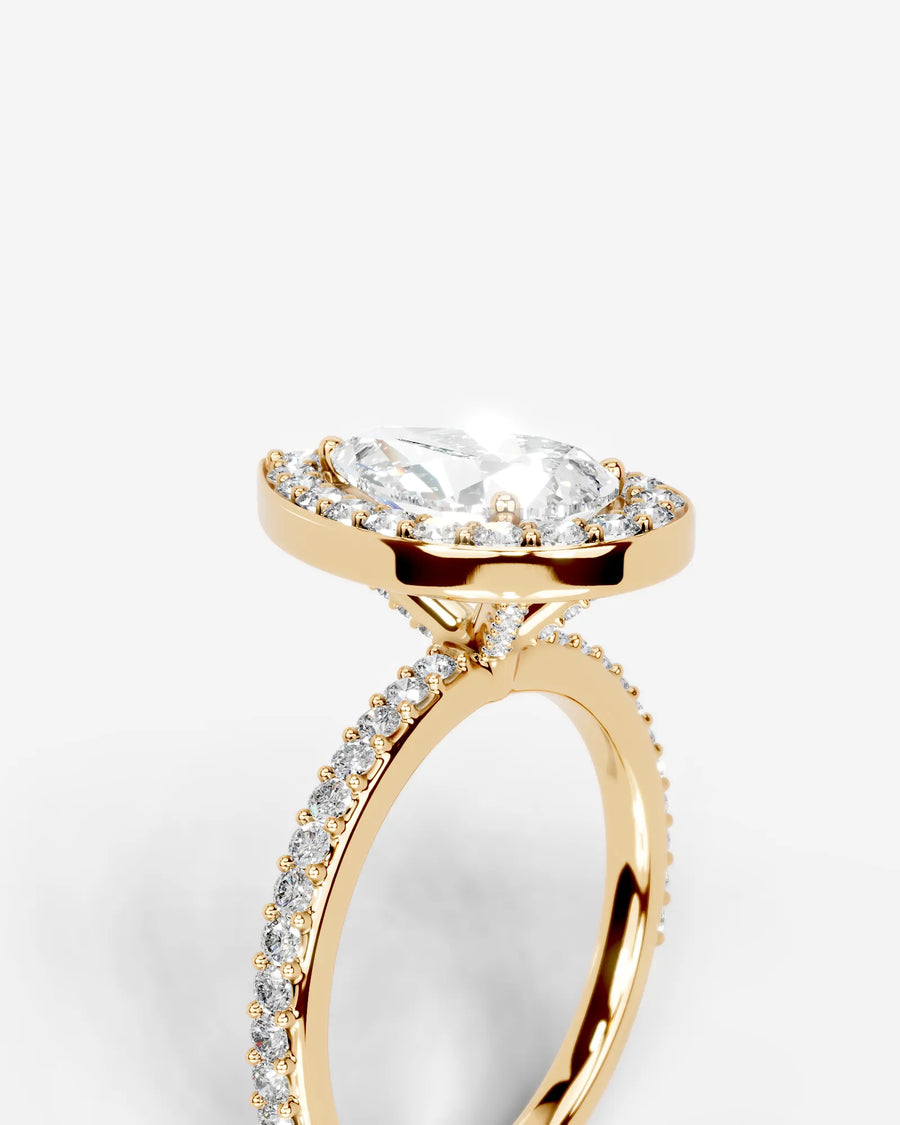 Paula (Pear) 18k Yellow Gold 003