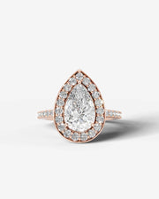 Paula (Pear) 14k Rose Gold 001