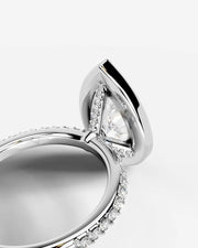 Paula (Pear) 18k White Gold 004