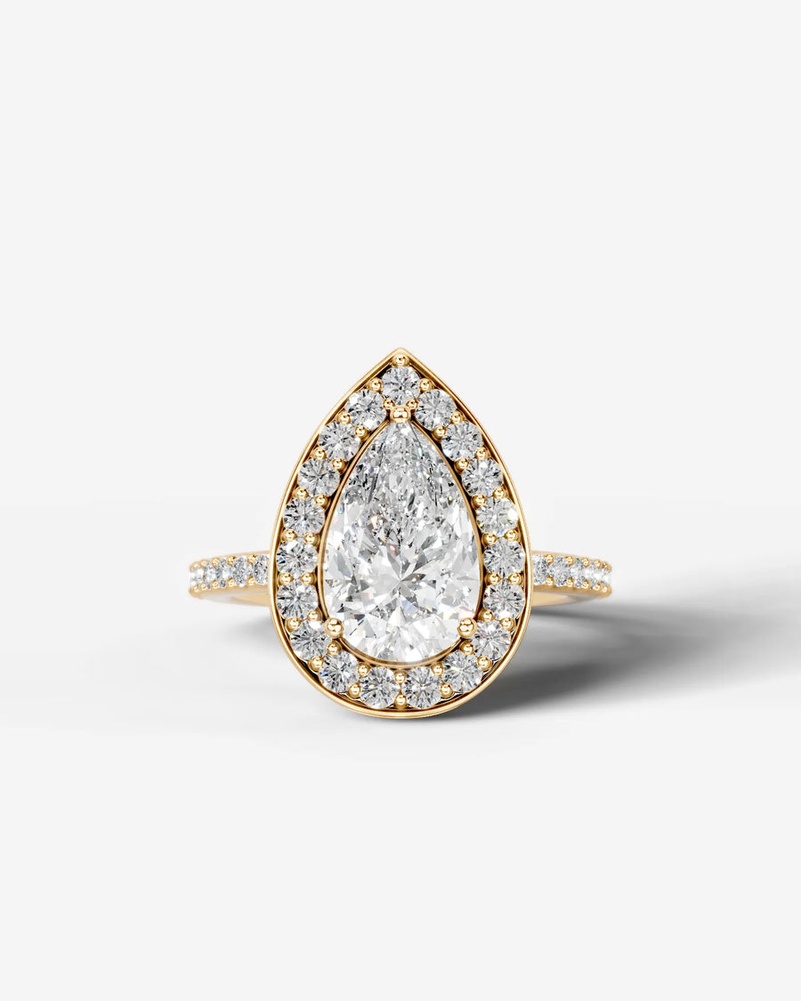 Paula (Pear) 14k Yellow Gold 001