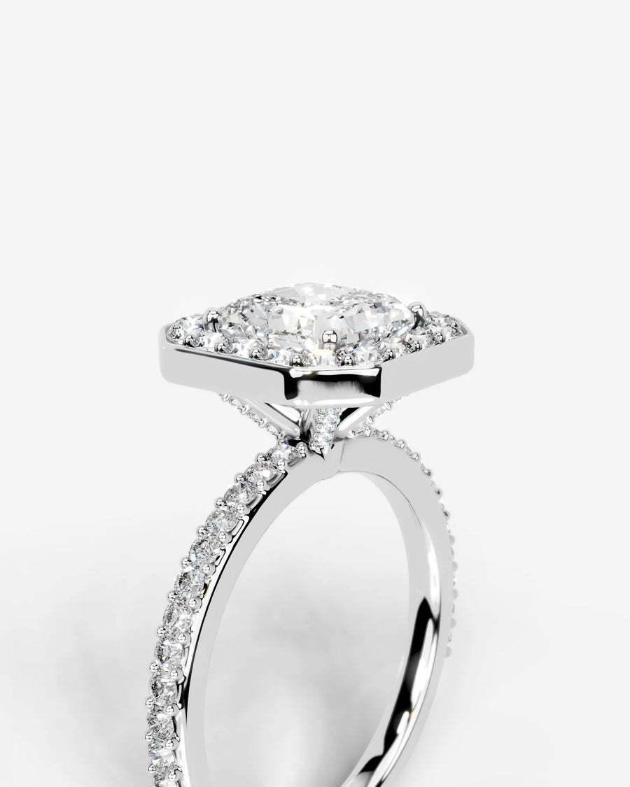 Paula (Radiant) 14k White Gold 003