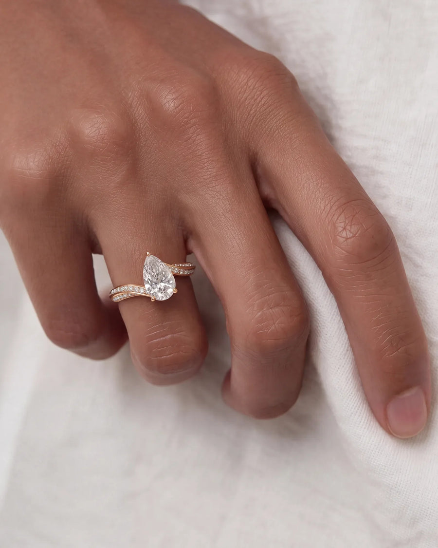Sabrina (Pear) 14k Rose Gold 006