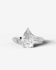 Sabrina (Pear) 14k White Gold 001
