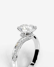 Sabrina (Round) 14k White Gold 005