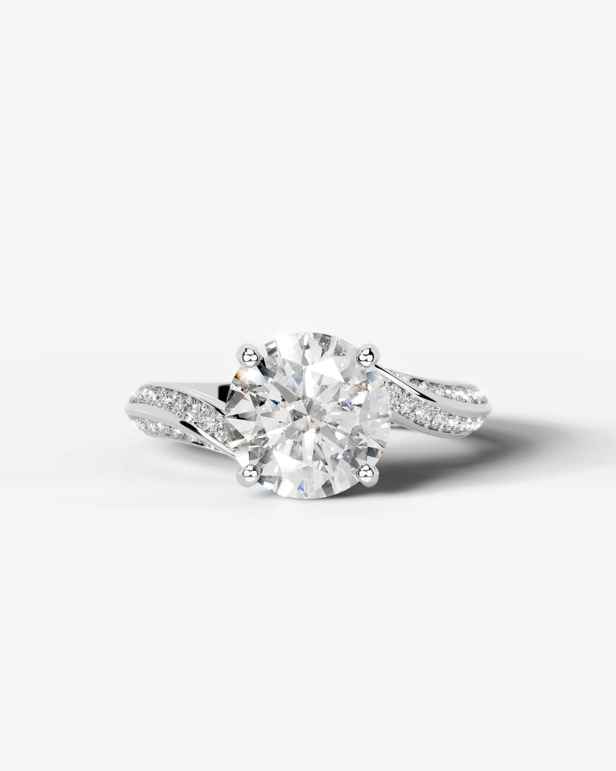 Sabrina (Round) 14k White Gold 001