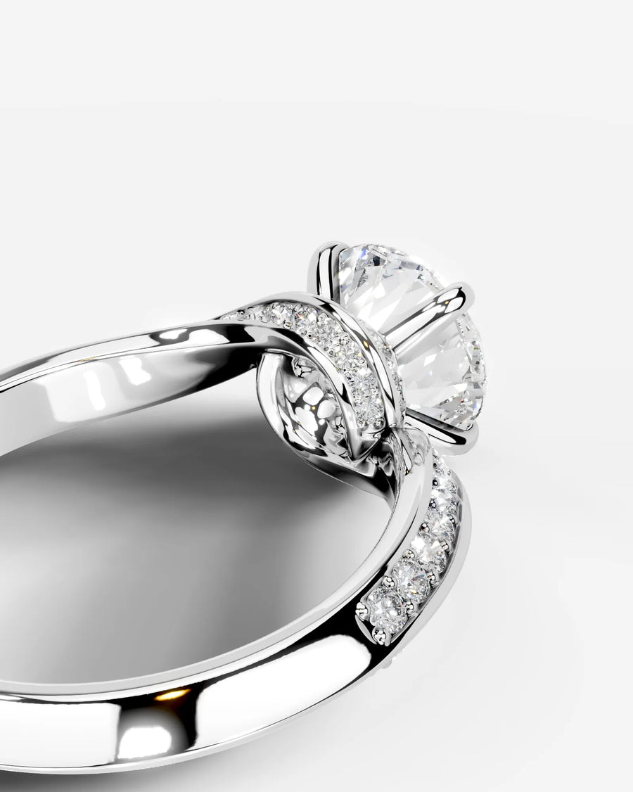 Sabrina (Round) 14k White Gold 002