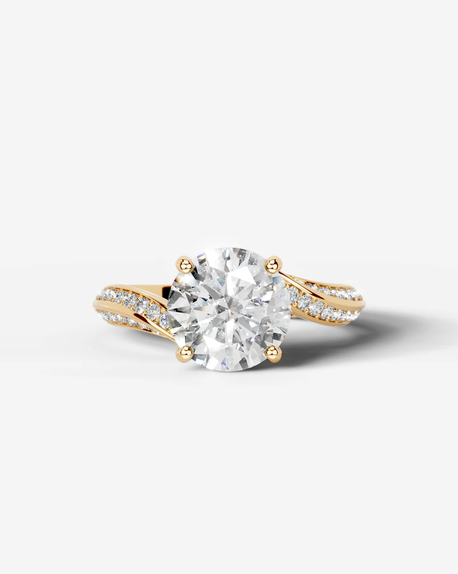 Sabrina (Round) 14k Yellow Gold 001
