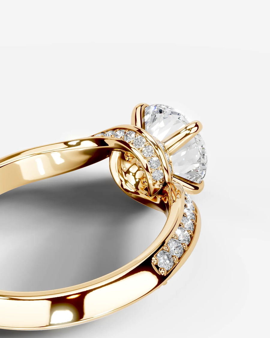 Sabrina (Round) 14k Yellow Gold 002