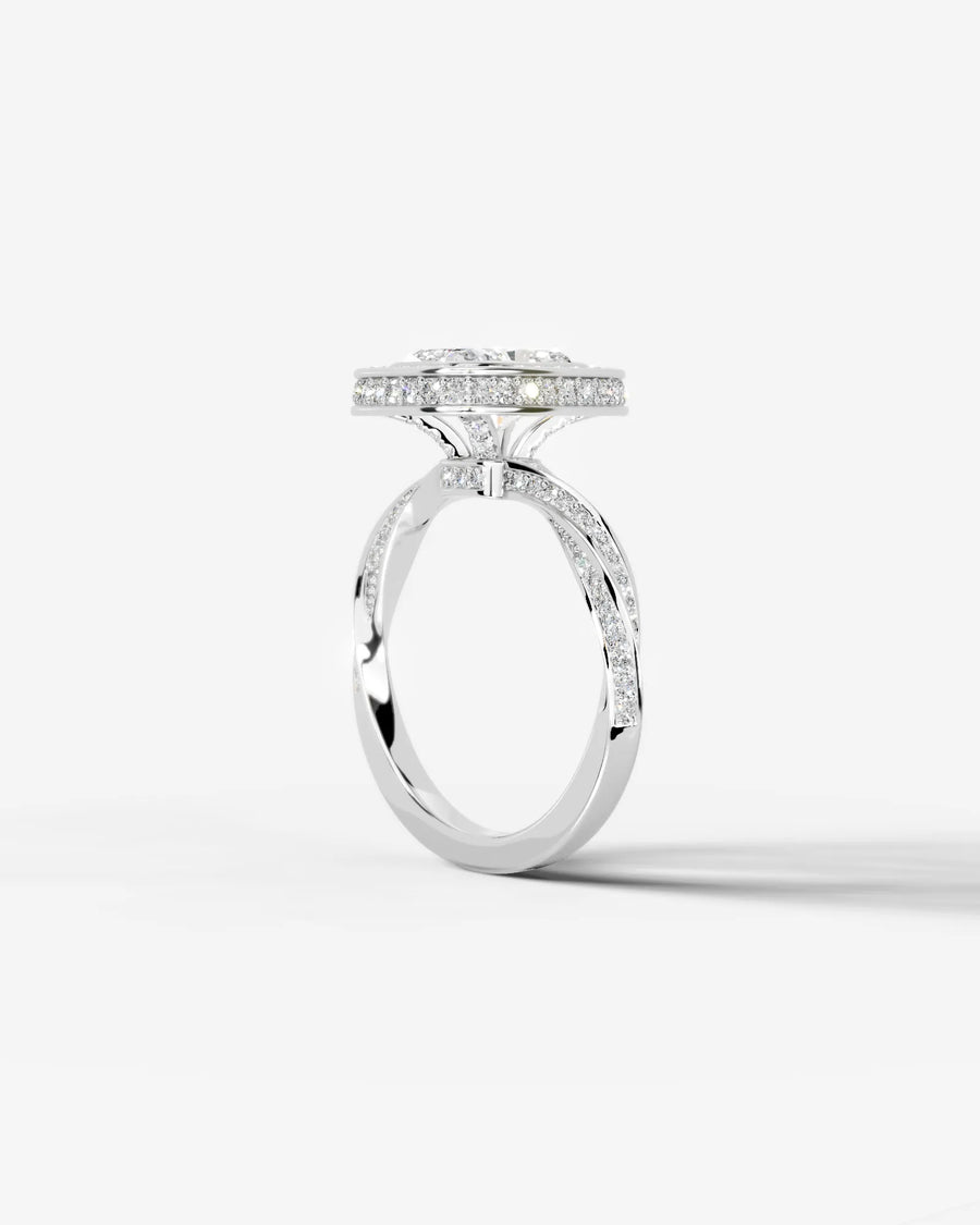 Sarina (Elongated Cushion) 18k White Gold 002