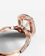 Sarina (Elongated Cushion) 14k Rose Gold 004