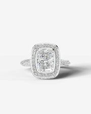 Sarina (Elongated Cushion) 14k White Gold 001