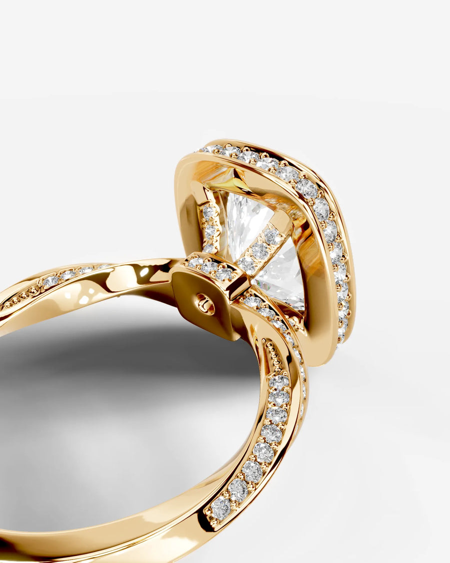 Sarina (Elongated Cushion) 14k Yellow Gold 004