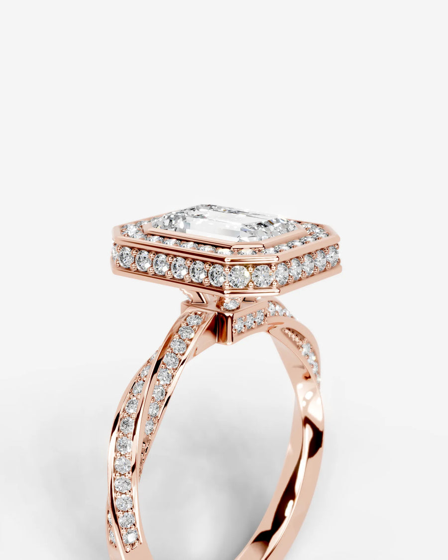 Sarina (Emerald) 14k Rose Gold 003