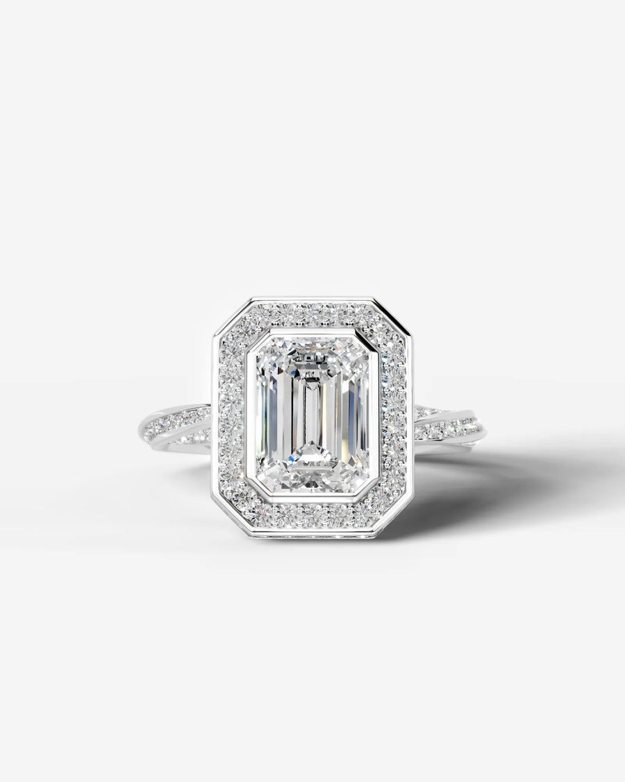 Sarina (Emerald) 18k White Gold 001
