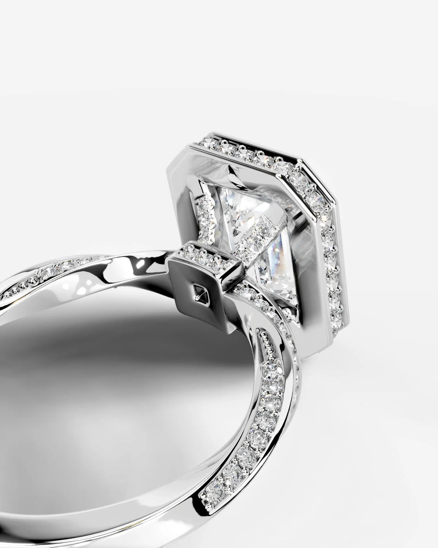 Sarina (Emerald) 18k White Gold 004
