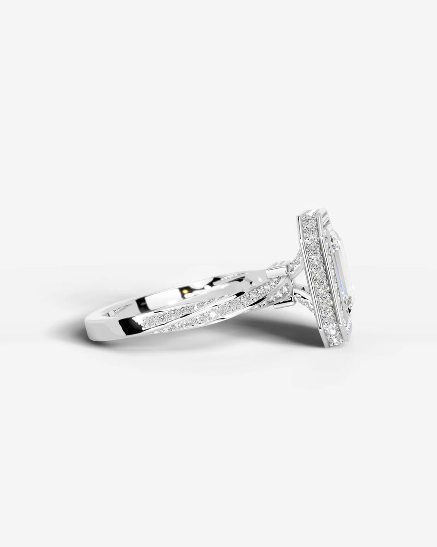 Sarina (Emerald) 18k White Gold 005