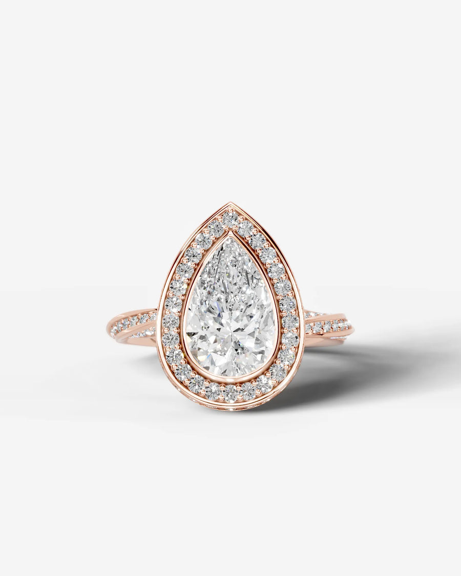 Sarina (Pear) 14k Rose Gold 001