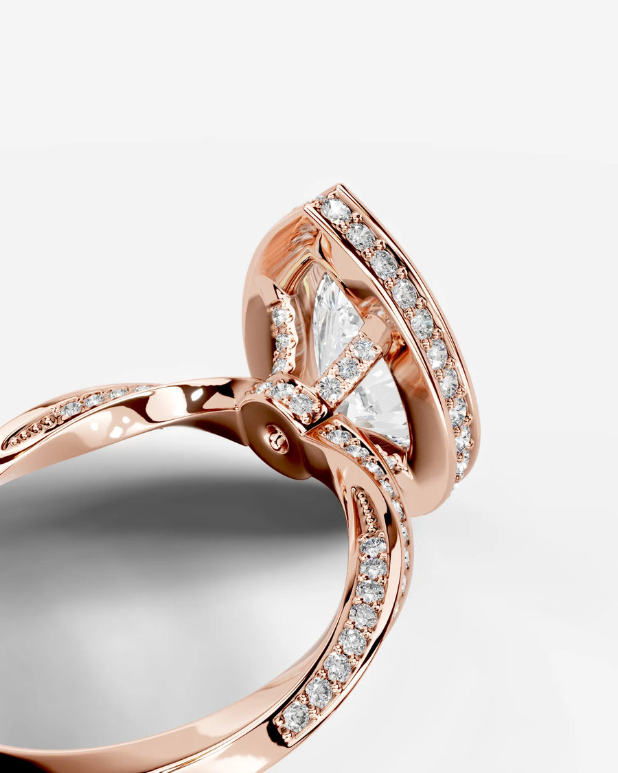 Sarina (Pear) 14k Rose Gold 004