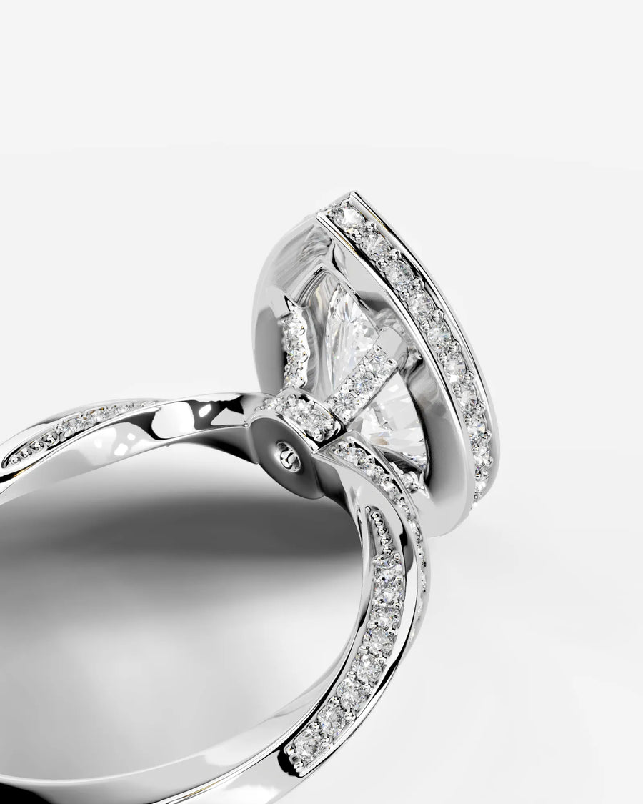 Sarina (Pear) 14k White Gold 004