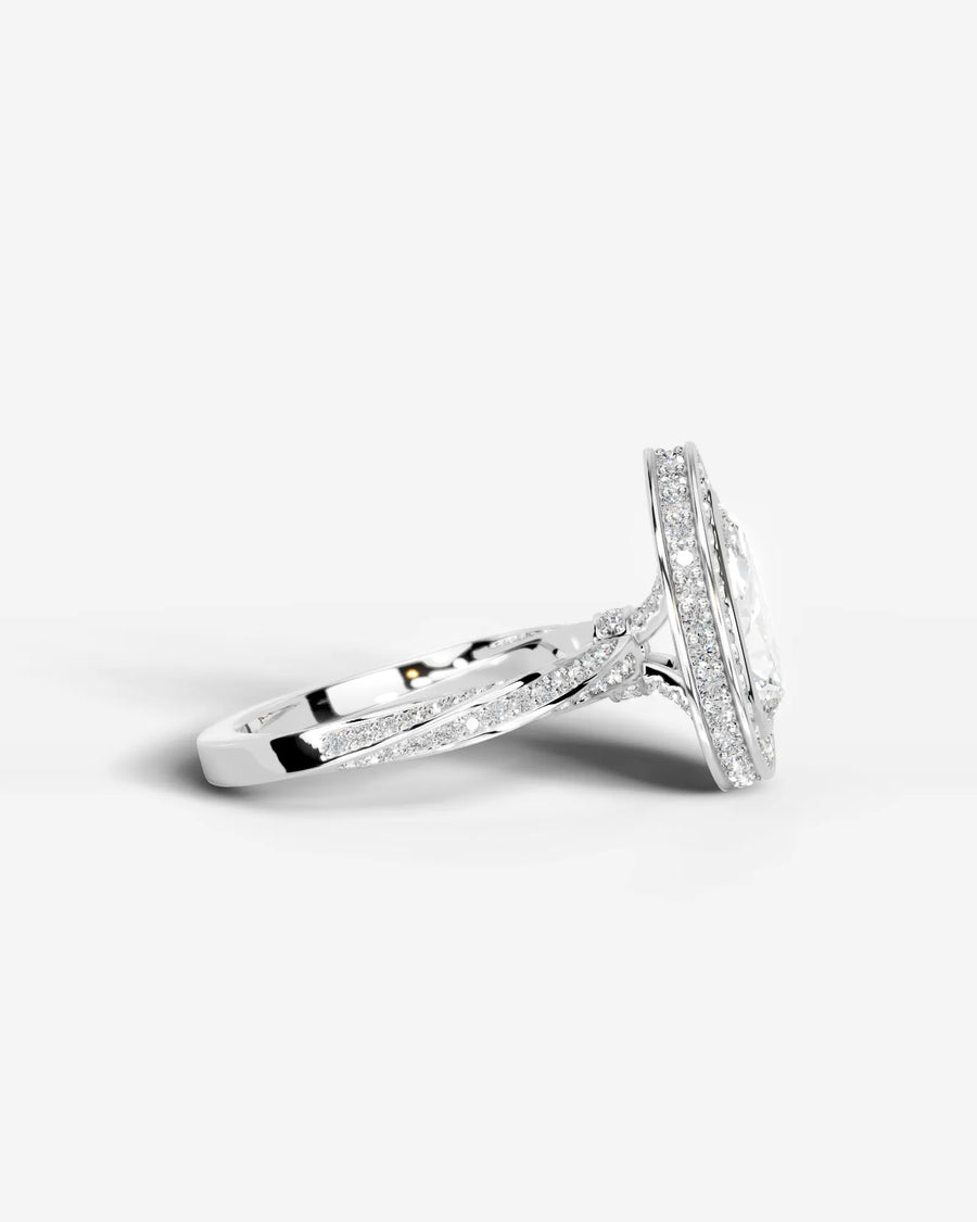 Sarina (Pear) 14k White Gold 005