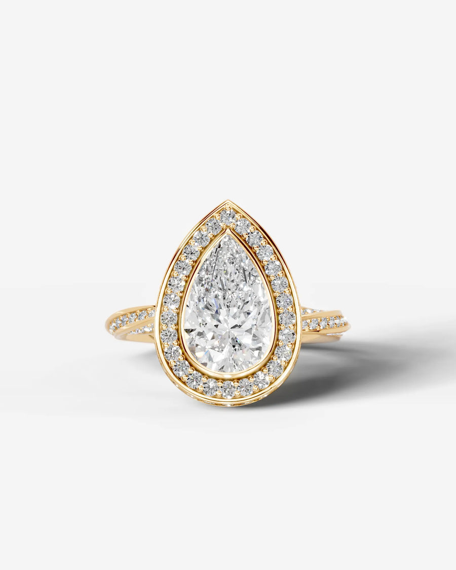 Sarina (Pear) 18k Yellow Gold 001