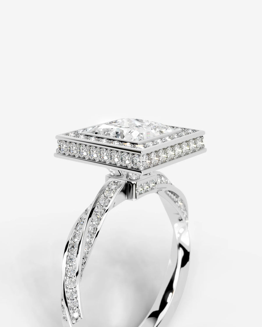 Sarina (Princess) 14k White Gold 003