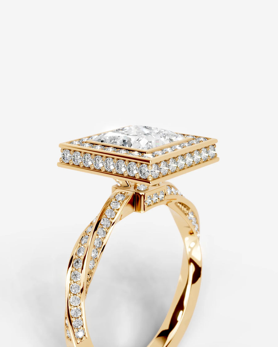 Sarina (Princess) 18k Yellow Gold 003