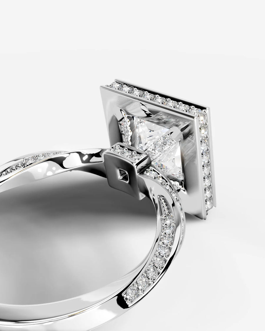 Sarina (Princess) 14k White Gold 004