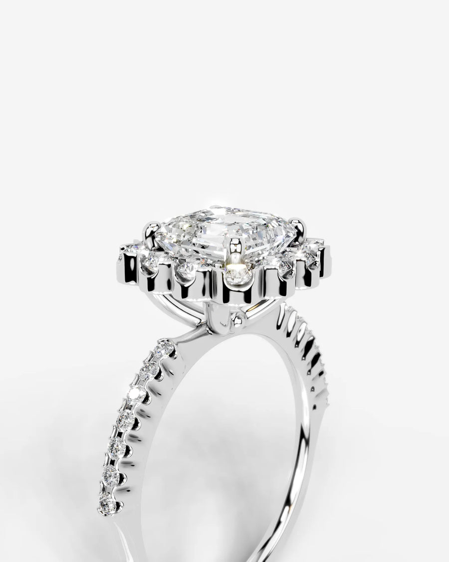 Sherry (Asscher) 14k White Gold 003