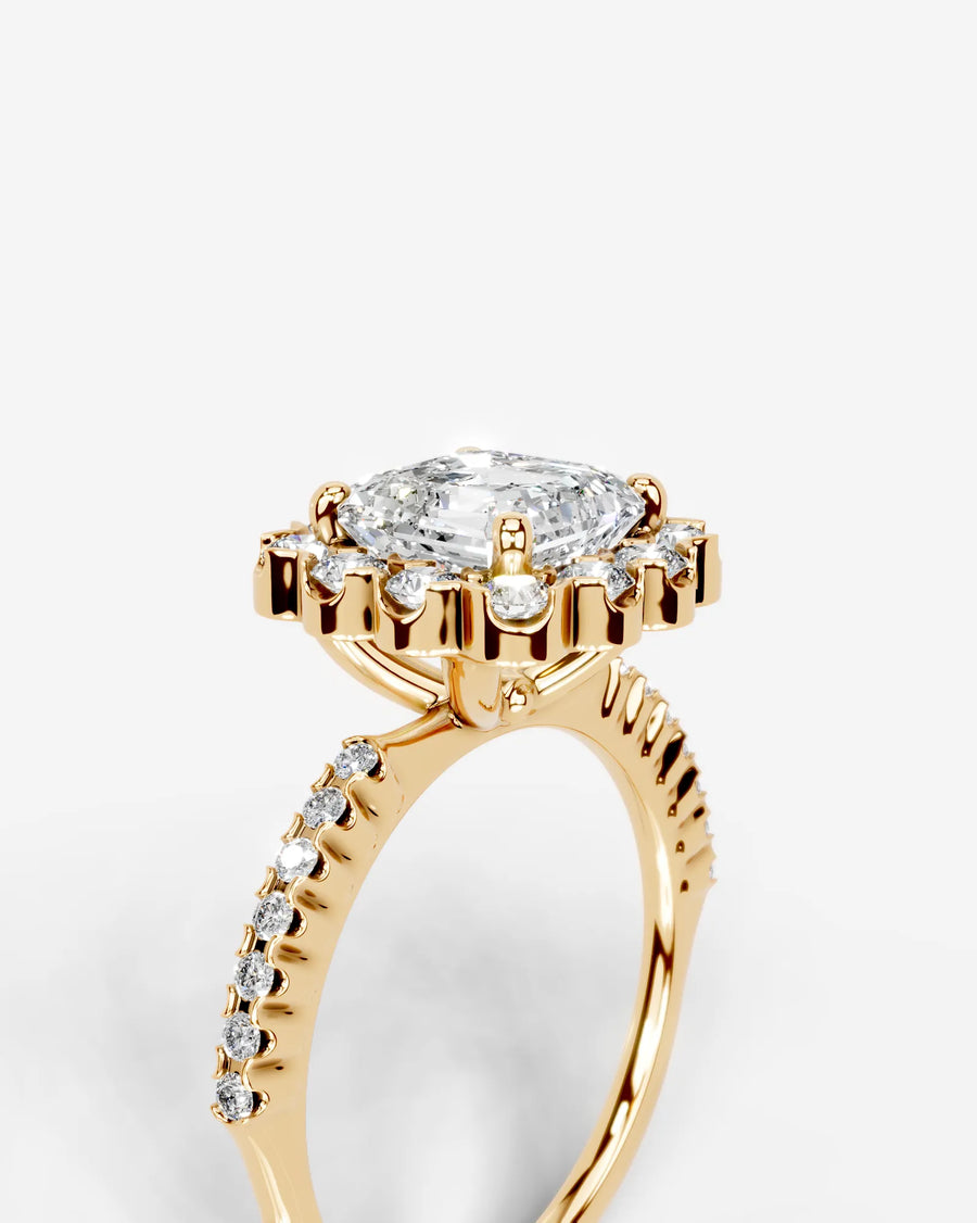 Sherry (Asscher) 18k Yellow Gold 003