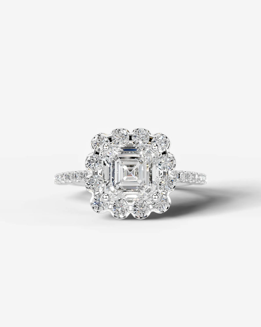 Sherry (Asscher) 14k White Gold 001