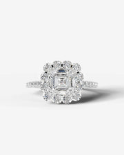 Sherry (Asscher) 18k White Gold 001