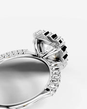 Sherry (Asscher) 18k White Gold 004