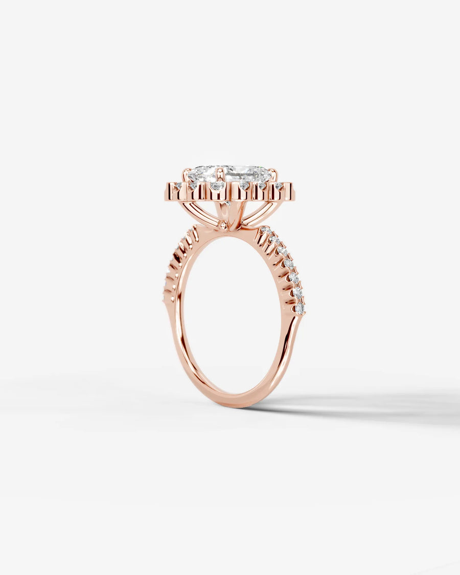 Sherry (Elongated Radiant) 14k Rose Gold 004