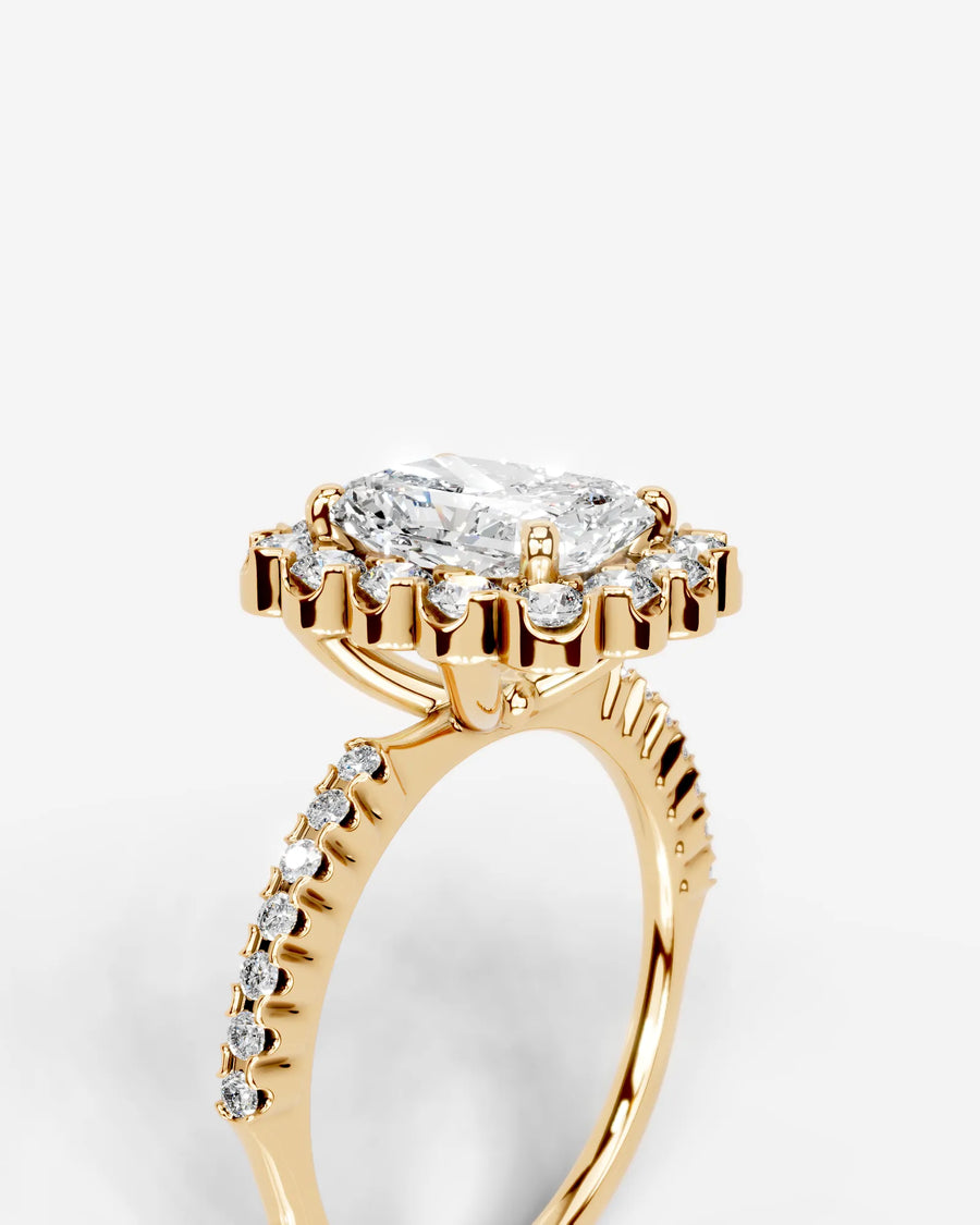 Sherry (Elongated Radiant) 14k Yellow Gold 005