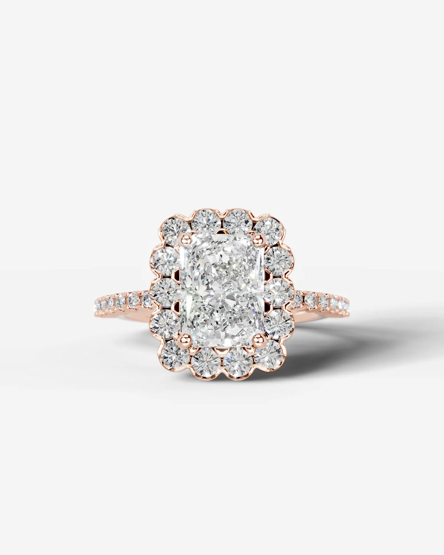 Sherry (Elongated Radiant) 14k Rose Gold 001