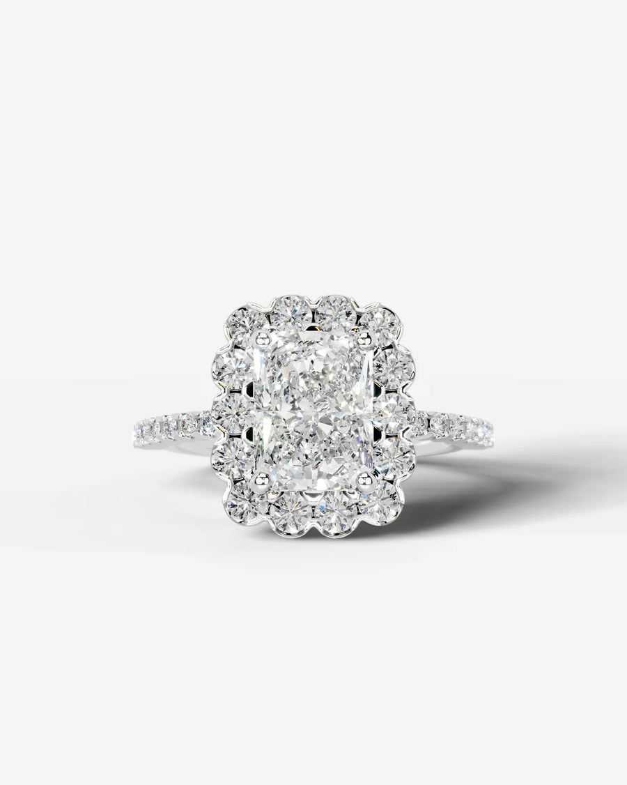 Sherry (Elongated Radiant) Platinum 001