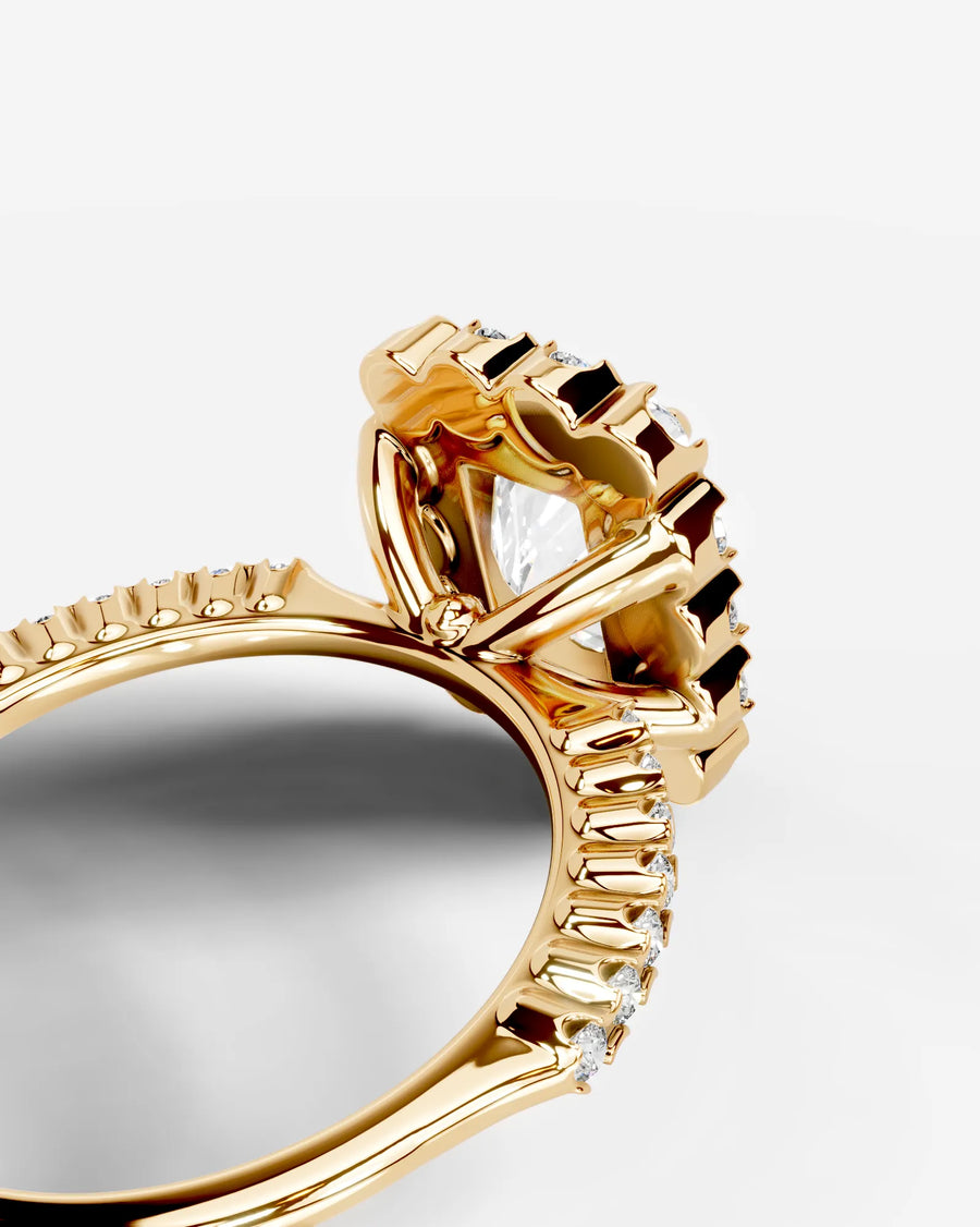Sherry (Elongated Radiant) 14k Yellow Gold 002